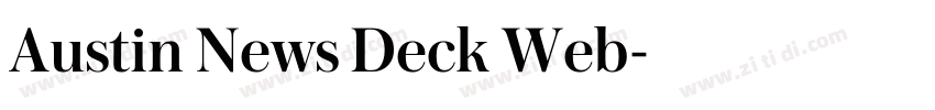 Austin News Deck Web字体转换